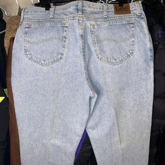 Light Wash 90s Lee Straight leg jeans 40x34 - Picture 4 of 5